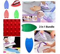 HK Online Silicone Iron Rest and Mesh Ironing Cloth 2 in 1 Bundle