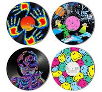 HK Studio Hippie Decor, Posters for Room Aesthetic - Record Decor, Music Themed Party Decorations, 4 Pcs 12"