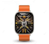 HK10 Ultra 3 Max AMOLED Smart Watch Men Network Share Connection Smartwatch Online AI Robots Photo Album Sport Watch New Upgrade (Orange)