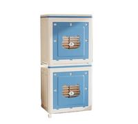 HKABCXT Comic Book Storage Clothing Storage Box, Household Large-capacity Toy Organization, Flip Cover And Foldable And Quilt(Blue 2pcs)