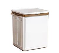 HKABCXT Comic Book Storage Extra Large Clear Storage Box with Wheels & Lid, Foldable Plastic Organizer for Clothes, Toys & Household Items(No wheels(White)-Alp)