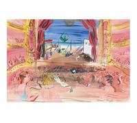 HKAHF AJWUQ Famous Raoul Dufy Wall Art Abstract Posters《Opera with red curtains》Canvas Painting Raoul Dufy Prints Home Living Room Decor Picture 50x70cm No Frame