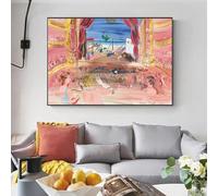 HKAHF AJWUQ Famous Raoul Dufy Wall Art Abstract Posters《Opera with red curtains》Canvas Painting Raoul Dufy Prints Home Living Room Decor Picture 40x60cm No Frame