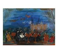 HKAHF AJWUQ Famous Raoul Dufy Wall Art《Lilith's Place》Exhibition Posters Retro Print Raoul Dufy Canvas Painting For Living Room Decor Picture 50x30cm NO Frame