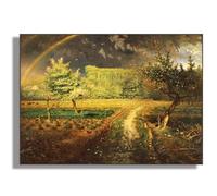 HKAHF AJWUQ Jean-François Millet Wall Art《Spring landscape》Posters François Millet Prints Canvas Painting For Living Room Home Decor Pictures 30x20cm No Frame