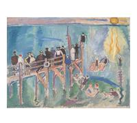 HKAHF AJWUQ Raoul Dufy Poster 《The Effect Of Sunlight On The Water At Sainte》Wall Art Canvas Painting Modern Prints For Home Decor Picture 80x60cmx1 No Frame