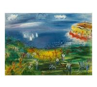 HKAHF AJWUQ Raoul Dufy Poster 《Traces On The Water》 Exhibition Wall Art Fun Painter Canvas Painting Modern Prints For Home Decor Picture 90x60cmx1 No Frame