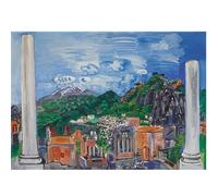 HKAHF AJWUQ Raoul Dufy Wall Art Abstract Posters And Canvas Painting 《Taormina's Ancient Theatre》 Prints Nordic Home Living Room Decor Picture 40x50cmx1 No Frame