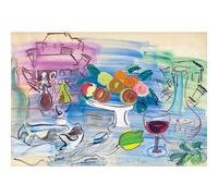 HKAHF AJWUQ Raoul Dufy Wall Art Abstract Posters 《Still life in the garden》Canvas Painting Raoul Dufy Prints Home Living Room Decor Picture 15x20cmx1 No Frame