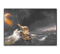 HKAHF AJWUQ The Storm Chords Wall Art《Storms》Posters Abstract Exhibition Prints Retro Canvas Painting For Living Room Home Decor Pictures 50x30cm No Frame