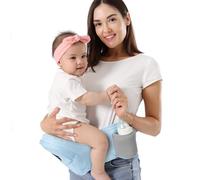 HKAI Baby Hip Carrier, Mom’s Choice Award Winner, Baby Carrier with Adjustable Waistband & Breathable Mesh, Ergonomic Carrier with Non-Slip Hip Seat Surface for Newborns & Toddlers, Light Blue