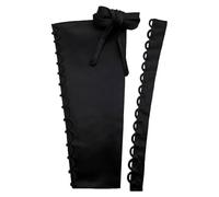 HKARWO Women's Corset Back Kit Satin Zipper Replacement Adjustable Lace up for Prom Formal Prty Wedding Dress, Black, 18
