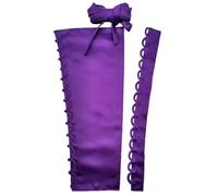 HKARWO Women's Corset Back Kit Satin Zipper Replacement Adjustable Lace up for Prom Formal Prty Wedding Dress, Purple, 14