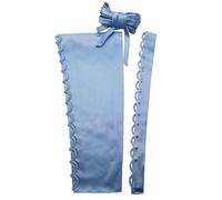 HKARWO Women's Corset Back Kit Satin Zipper Replacement Adjustable Lace up for Prom Formal Prty Wedding Dress, Sky Blue, 18