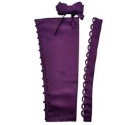 HKARWO Women's Corset Back Kit Satin Zipper Replacement Adjustable Lace up for Prom Formal Prty Wedding Dress, Grape, 20