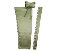 HKARWO Women's Corset Back Kit Satin Zipper Replacement Adjustable Lace up for Prom Formal Prty Wedding Dress, Sage Green, 12