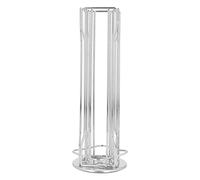 HKASDUGC Coffee Capsule Stand for , 360° Rotating Pod Holder, Space Saving Capsule Rack with Anti Slip Thick Base, Wrought Iron Capsule Organizer for 20 Pods, Easy to Use and Clea (Silver)