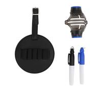 HKASDUGC Golf Ball Line Marker Tool, Golf Ball Liner Drawing Marking Alignment Tool, Professional ABS Golf Ball Marker with 2 Pens and Stencil, Precise Line Drawing for Golfing Putting Prac