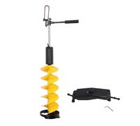 HKASDUGC Nylon Ice Drill Auger 8in, Ice Fishing Auger with 70cm, Lightweight and Durable Ice Auger Bit for Thick Ice Layers, Universal Adapter for Electric Drills