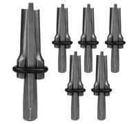 HKATOPS 6pcs 5/8 inch Rock Wedge and Feather Shims Concrete Marble Granite Rock Stone Splitting Hand Tools (16mm)