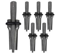 HKATOPS 6pcs 7/10" Rock Wedge and Feather Shims Concrete Marble Granite Rock Stone Splitting Hand Tools (18mm)