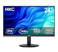 HKC 24 inch FHD IPS Gaming Monitor, 144Hz,1920x1080, 99% sRGB, FreeSync, Hardware Low Blue Light, Flicker-Free, Tilt Adjustable, VESA 100x100, HDMI 1.4 & VGA Black, V2418S