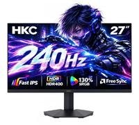 HKC 27 inch 240Hz Gaming Monitor, Full HD 1920x1080p, 1ms, HDR 400, 130% sRGB, Adaptive-Sync, AI-Crosshair, VESA 100X100, HDMI 2.0&DP 1.4- for FPS/RTS/Racing, G27H3D