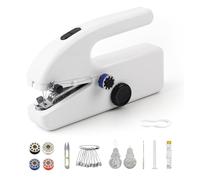 HKC Hand Sewing Machine, Mini Portable Electric Sewing Machine, Sewing Machine with Sewing Accessories for Beginners, DIY Sewing Machine for Home Use, for Sewing Clothes, Curtains