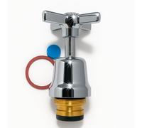 HKC15CP 3/4" Cold Tap Headwork Compression Valve Chrome Cross Handle