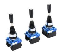 HKC614 612 622 624 22mm Joystick Switch Momentary Monolever Cross Rocker Master Switch 2/4-Way Self-reset Self-lock 2NO 4NO EFDSVUHE(HKC-622 Self reset)