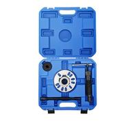 HKDAZZLYN 10T Hydraulic Wheel Bearing Puller Tool Set, Hydraulic Drive Shaft Extractor Tool, Hub Pullers Wheel Bearing Removal Kit for 96-125mm 4-Hole or 5-Hole Wheels (Blue)