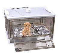 HKDQ Puppy Incubator - Large PET Brooder Nursery with Heating, Kitten Incubator, Includes Puppy Bed Mat (55L)