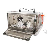 HKDQ Puppy Incubator with Heating - Incubator for Puppies,Fan Ventilation Circulation Design Incubator for Newborn Puppies and Kittens,Kitten Incubator,Small Mammal Incubator with Thermometer(87L)