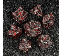 HKDZ Metal Dnd Dice 7Pcs Set Polyhedral Rpg D&d Role Playing Table Game Dungeons And Dragons Dice Mtg Pathfinder D&d Dice Set colorful