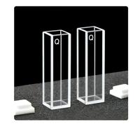 HKEJSJWA 2PCS Five-side Light Enetrability Quartz Cuvette, Path Length 10mm, High Light Transmission Resistance To Acid, Alkali And Organic Solutions For Scientific Research