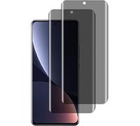 Hkess 2 Pack Anti-Spy Screen Protector for Xiaomi Mi 11 Ultra - Full Screen Privacy Screen Protector, 3D Tempered Glass Film, 9H Hardness Anti-Peeping Full Coverage Protector Anti Scratch