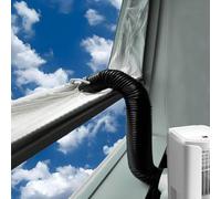 HKF HO KI HO 400CM Window Seal for Mobile Air-Conditioning and Tumble Dryer, Universal AC Window Kit for Hot Air Stop,Portable Window Kit No Drilling with Zip and Adhesive Fastener