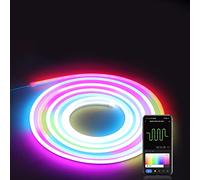 HKF HO KI HO Neon LED Strip Lights 5M,RGBIC LED Strip Wall Light with Remote and WiFi App Control,Alexa WiFi Compatible,DIY Neon Light for Bedroom, Kitchen, Living Room,Gaming and Party