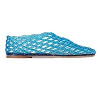 HKFBHFKM 2024 New Jelly Mesh Ballet Flats for Women Adult Clear Hollow Jelly Sandals Beach Ballerina Jellies Shoes(Blue,4.5UK)