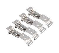 Hkfgdjdl 4pcs Adjust License Bracket set Secure Number Mounts Set Trailer Number Plate Stand Quick Fixing for Trailers Caravans
