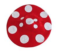 Hkfgdjdl Lovely Mushroom Hat With Adjustable Neckties Soft Polyester Costume Accessory Headwear For RolePlay Halloween Party