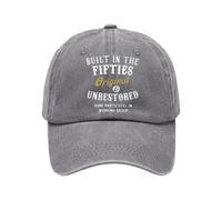 Hkfgdjdl Wash Cotton Baseball Cap with Adjustable Strap and Fifties Design for Comfortable Sun Protections All Season Headwear