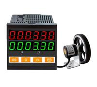 HKFGSHOP Digital Length Meter Counter, Cable Wheel Length Meter With Power-off Memory And Automatically Reset Function, Count Range 0-999999, For Cloth Measuring Cable Fishing Line Silk Thread Wire