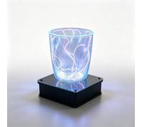 HKFGSHOP Dly Plasma Cup Shaped Light, Interactive Plasma Art Glass Cup With Base, Touch Sensitive Plasma Xenon Light, For Scientific Research Education And Party Decoration A