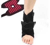 HKFGSHOP Red Light Therapy Ankle Belt, 660 850Nm Infrared Phototherapy Foot Care Therapy Device, with Pulse Mode, Soft and Skin-friendly Material, for Ankle Pain Relief, Foot Care
