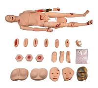 HKFGSHOP Trauma Patient Care Manikin, Advanced Burn Trauma Caregiver Model, Fracture Burn Simulation Dummy, Height 170cm, Wound Care Simulator Model, for First Aid Practice, Nursing Training