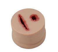 HKFGSHOP Wound Care Wound Models, 2 In 1 Multitask Tourniquet Trainer Model, Simulates Wound Packing and Hemorrhage Control Model, Suturing Exercises, for Course First Aid Training