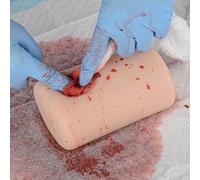 HKFGSHOP Wound Care Wound Models, Wound Packing and Tourniquet Trainer Kit, Bleed Control Suturing Exercises, Silicone Material, Stop The Bleed First Aid Training, for Medical Classes