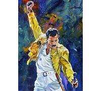 HKFLD 3D Diamond Painting Freddy Mercury Singer Poster DIY Full Square/Round Diamond Embroidery Cross Stitch Kits Home Decor 6k119g30x40CM