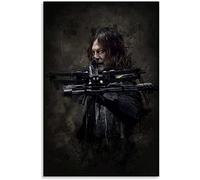 HKFLD 5D Diamond Painting Kit for Adults and Kids, Daryl Dixon Walking Dead Poster Painting, DIY Diamond Painting, Crystal Rhinestone Diamond Embroidery Painting, 6k304g30x40CM